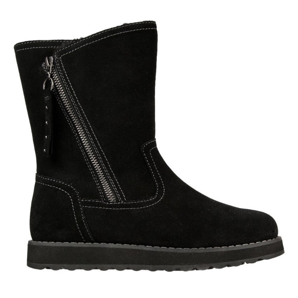 Skechers Black Keepsakes 2.0 Warm Road Suede Boots Womenโs Size 6